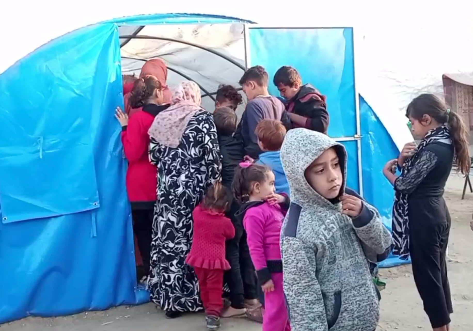 Medical tent outside